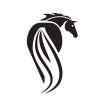 Horse icon design, horse logo design by @meredithnoyesilli on Instagram_ Equestrian icon
